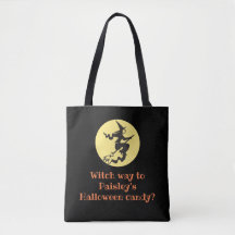 Halloween Personalizado Witch Way Black Candy