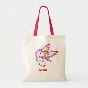 Bolso De Tela Halloween Princesa y Unicornio