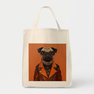 Bolso De Tela Halloween Pug