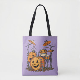 Bolso De Tela Halloween Pumpkin Drum Set