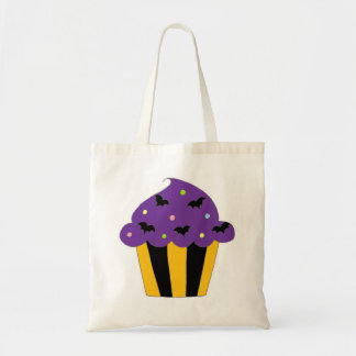Bolso De Tela Halloween púrpura golpea la magdalena