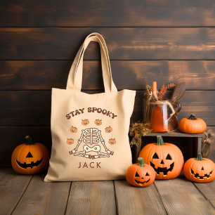 Bolso De Tela Halloween Retro Groovy personalizado