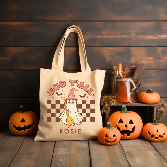 Bolso De Tela Halloween Retro Groovy personalizado (Subido por el creador)