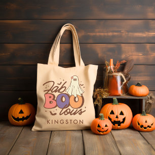 Bolso De Tela Halloween Retro Groovy personalizado