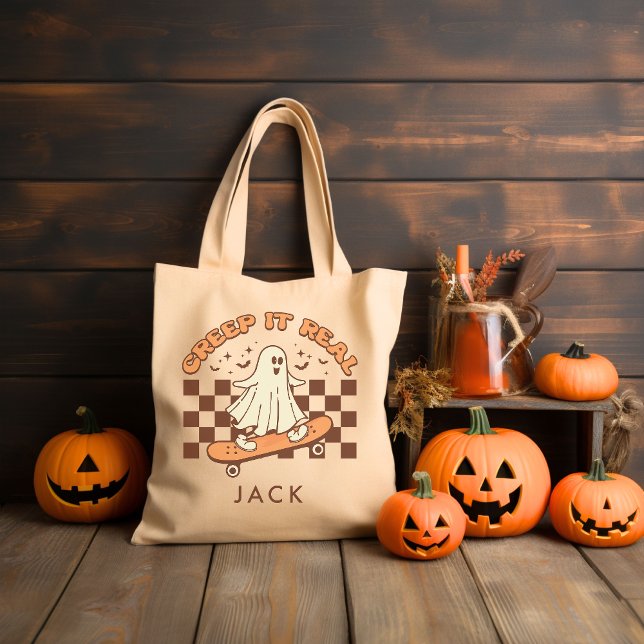 Bolso De Tela Halloween Retro Groovy personalizado (Subido por el creador)