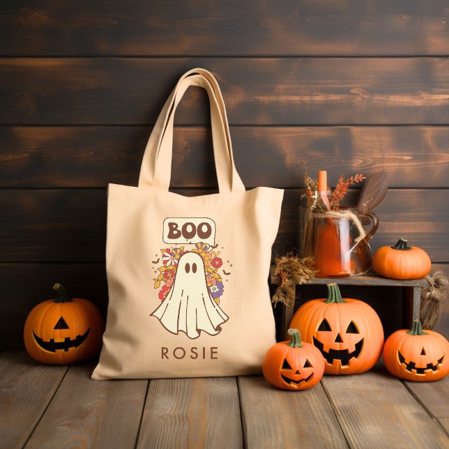 Bolso De Tela Halloween Retro Groovy personalizado (Subido por el creador)