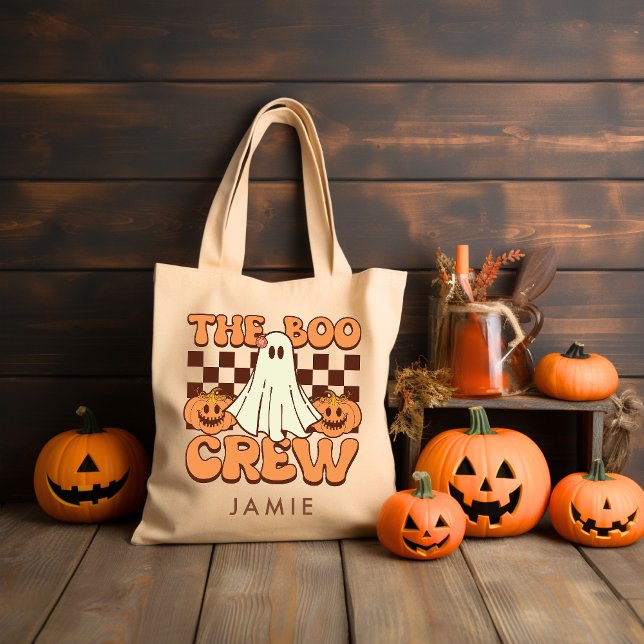 Bolso De Tela Halloween Retro Groovy personalizado (Subido por el creador)