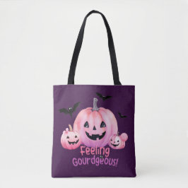 Bolso De Tela Halloween rosa