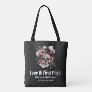 Bolso De Tela Halloween Skull Love At First Fright Bridal Shower