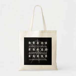 Bolso De Tela Halloween Skull Spider Web Costume o trata