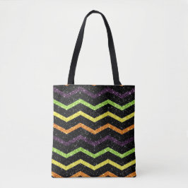 Bolso De Tela Halloween Sparkle Zig Zag