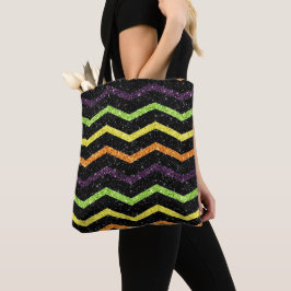 Bolso De Tela Halloween Sparkle Zig Zag