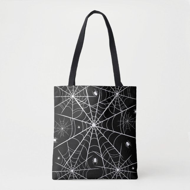 Bolso De Tela Halloween Spider Web (Anverso)