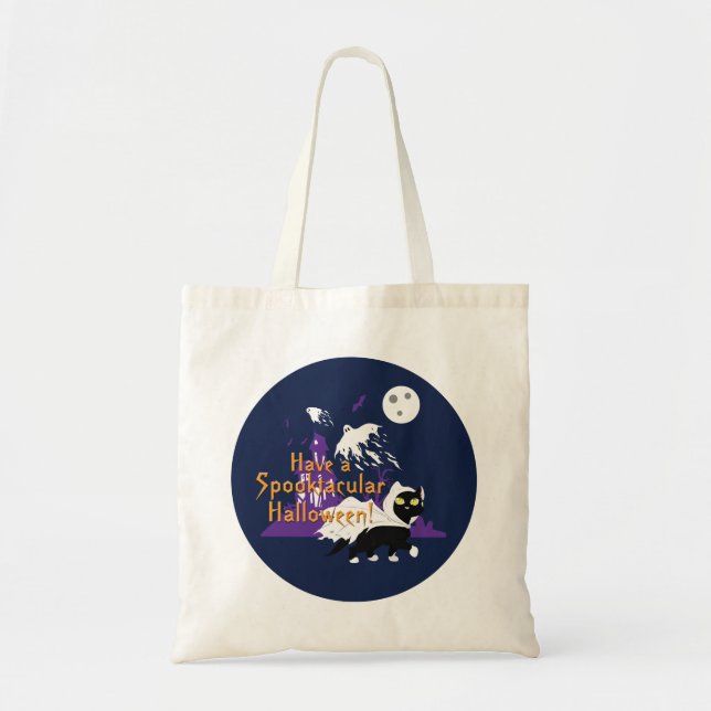 Bolso De Tela Halloween Spooktacular (Frente)