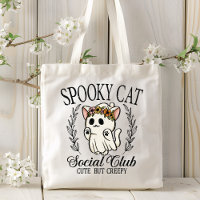 Halloween Spooky Cat Social Club Funny