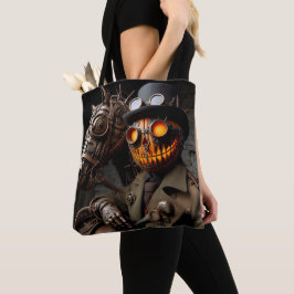 Bolso De Tela Halloween Steampunk Jack-O-Lantern Horseman