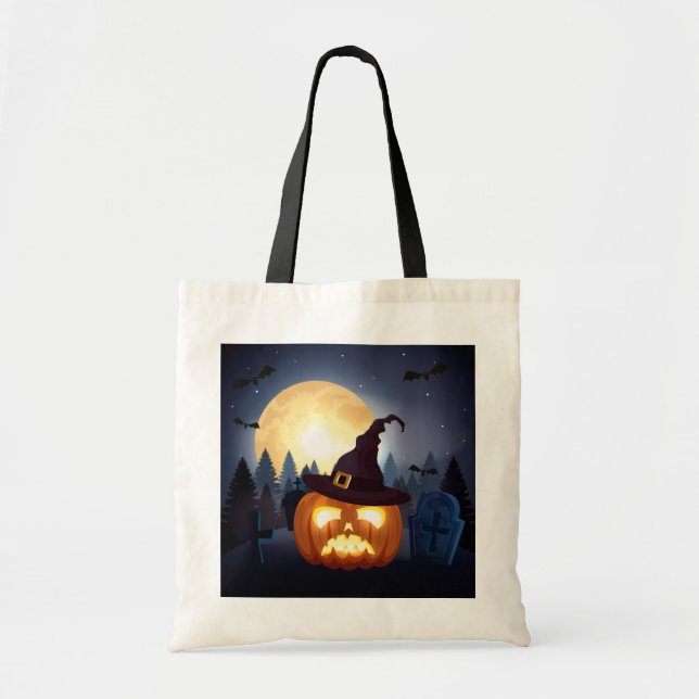 Bolso De Tela Halloween Tote Bag (Frente)