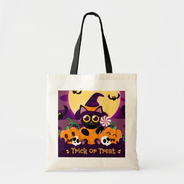 Bolso De Tela Halloween Tote Bag (Frente)