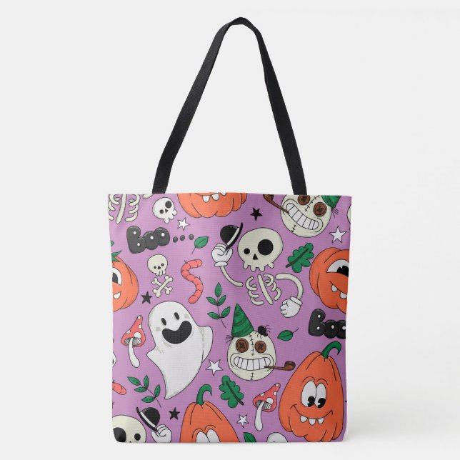 Bolso De Tela Halloween Tote Bag (Anverso)
