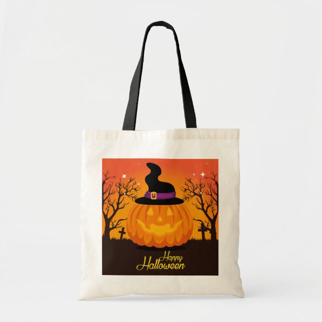 Bolso De Tela Halloween Tote Bag (Frente)