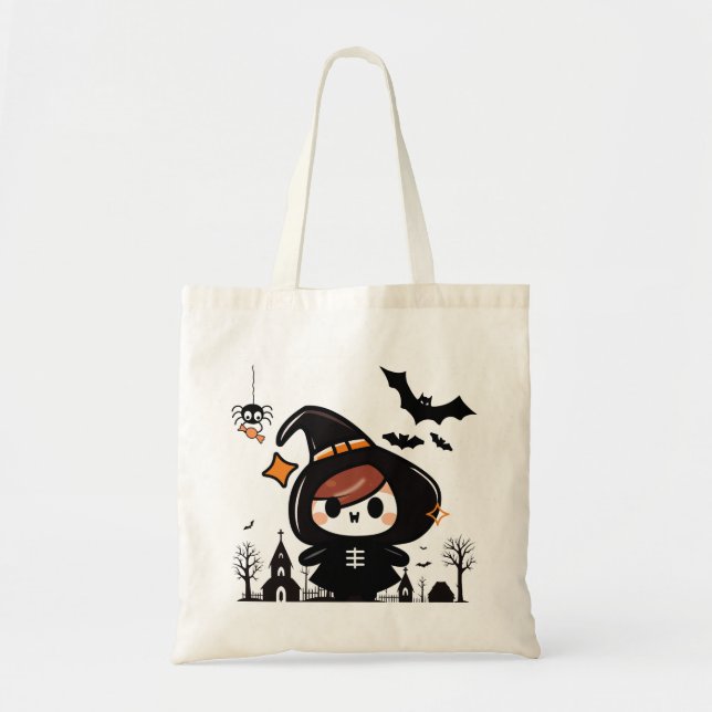 Bolso De Tela Halloween Tote Cute (Frente)