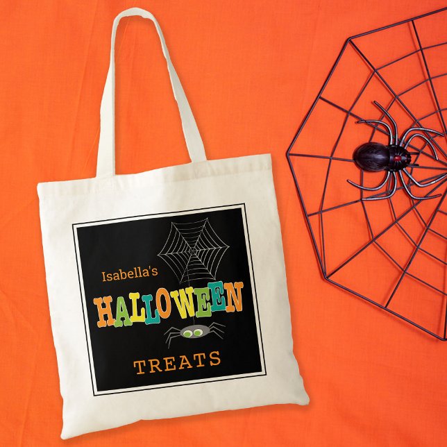 Bolso De Tela Halloween trata colores brillantes (Subido por el creador)