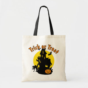 Bolso De Tela Halloween: Trick de la casa o truco para tratar la