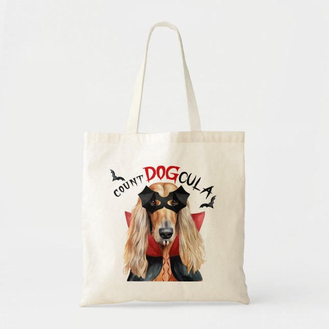 Bolso De Tela Halloween: Trick de vampiros de perro de Hound o t (Frente)