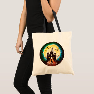 Bolso De Tela Halloween, un castillo feliz