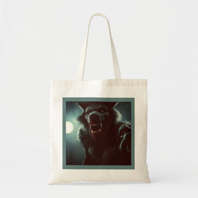 Bolso De Tela Halloween - Werewolf 2 (Frente)