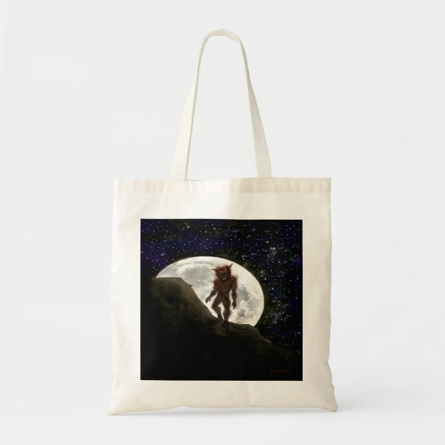 Bolso De Tela Halloween Werewolf Tote Bag (Frente)