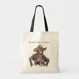 Bolso De Tela Halloween Western Brown Cowboy Ghost Pumpkin