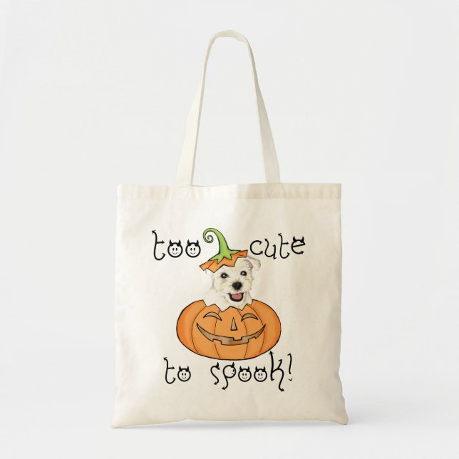 Bolso De Tela Halloween Westie (Frente)