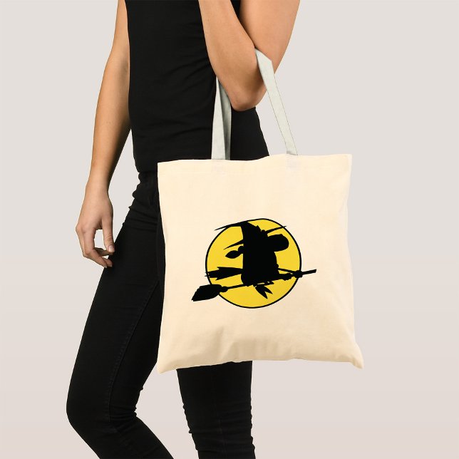 Bolso De Tela Halloween Witch Silhouette (Subido por el creador)