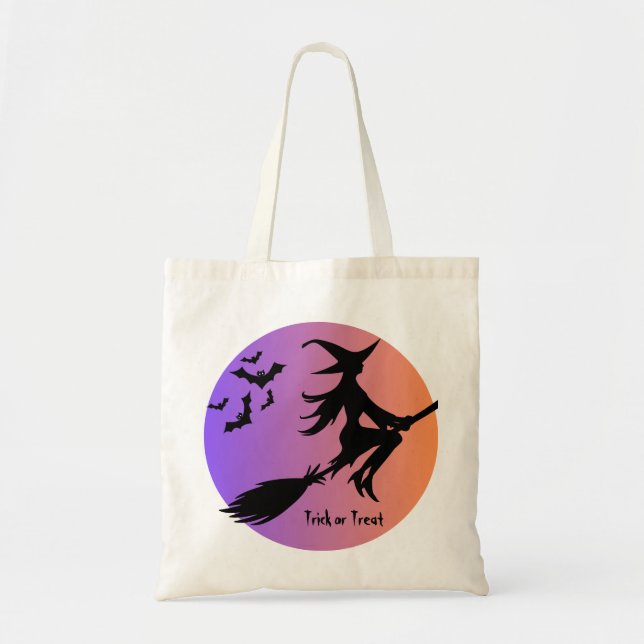 Bolso De Tela Halloween Witch Tote Bag (Frente)