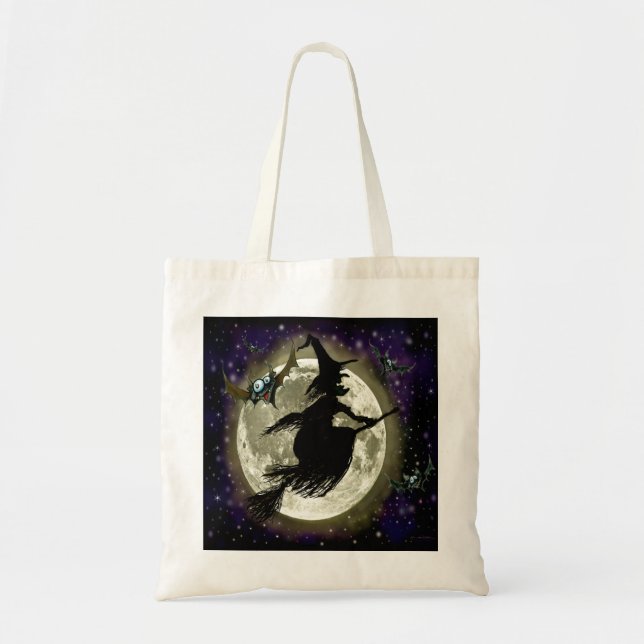 Bolso De Tela Halloween Witch Tote Bag (Frente)