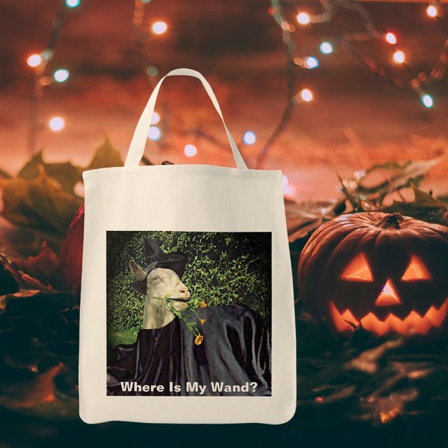 Bolso De Tela Halloween Wizard Goat (Halloween Wizard Goat Tote Bag)