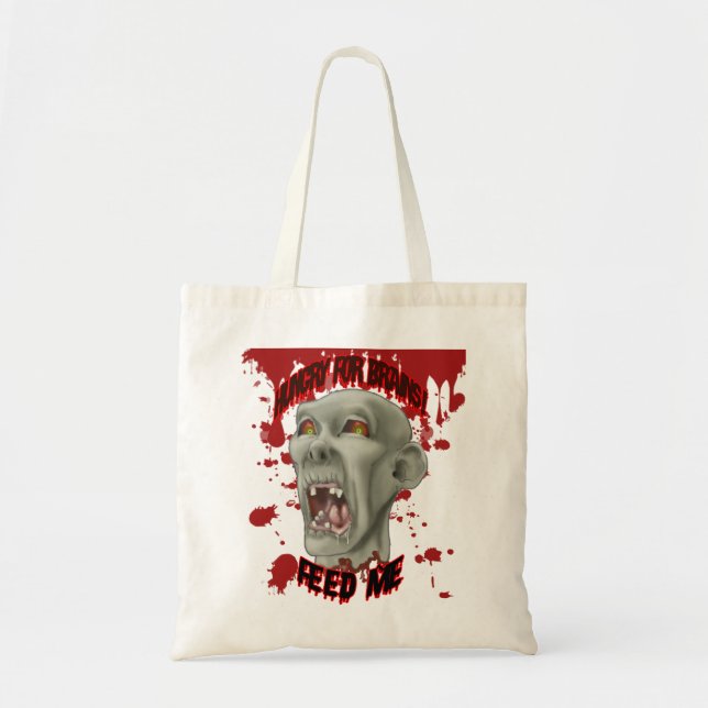 Bolso De Tela Halloween Zombie Head (Frente)
