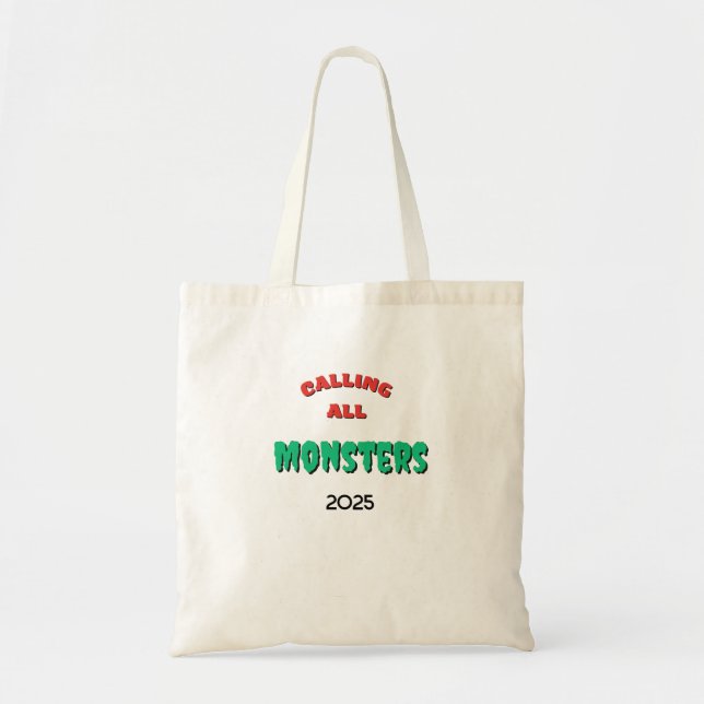 Bolso De Tela Hallowing Calling All Monster Trick or Treat (Frente)