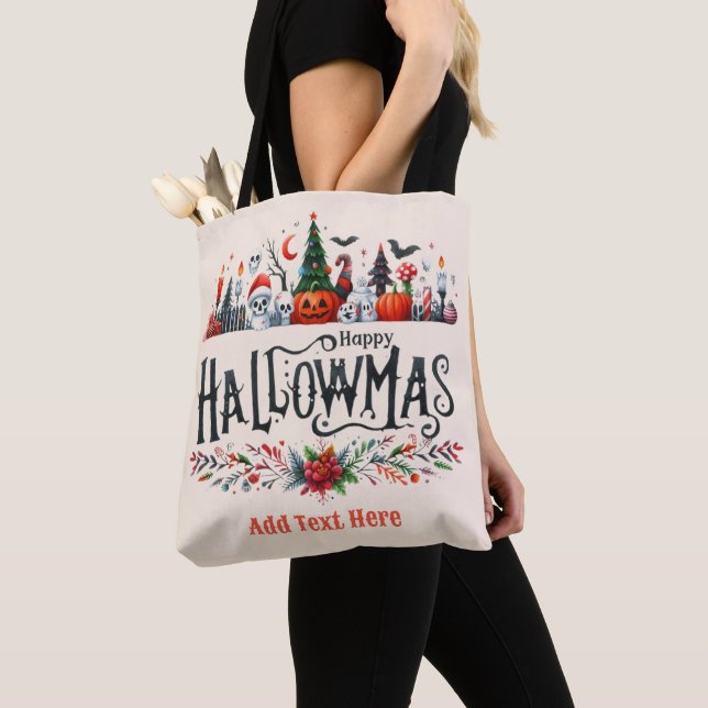 Bolso De Tela Hallowmas Totes Navidades de Halloween Mashup (Detalle)