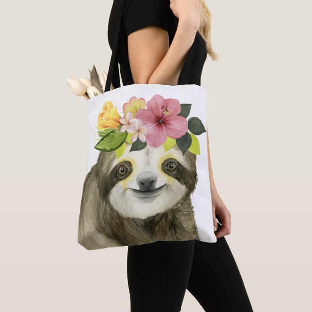 Bolso De Tela Halo tropical | Sweet Sloth (Detalle)