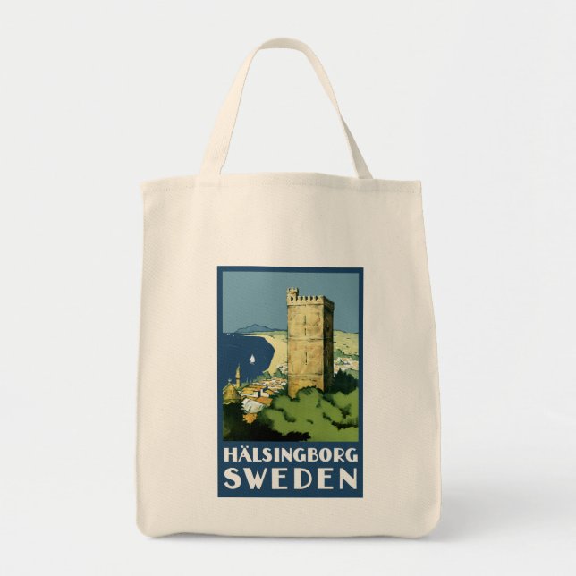 Bolso De Tela Halsingborg ~ Suecia (Frente)