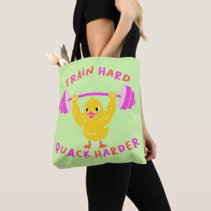 Bolso De Tela Halterofilia del pato duro del tren Quack Harder