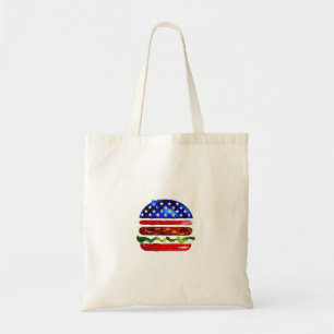 Bolso De Tela Hamburguesa América (Pintura Blanca No. 5)