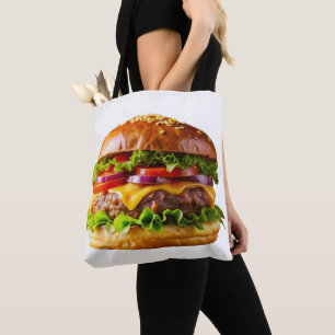 Bolso De Tela Hamburguesa con queso apetitosa de SlipperyJoe's c
