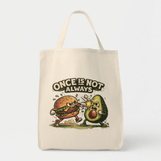 Bolso De Tela Hamburguesa Divertida vs Aguacate