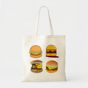 Bolso De Tela hamburguesa, hamburguesa de queso, comida