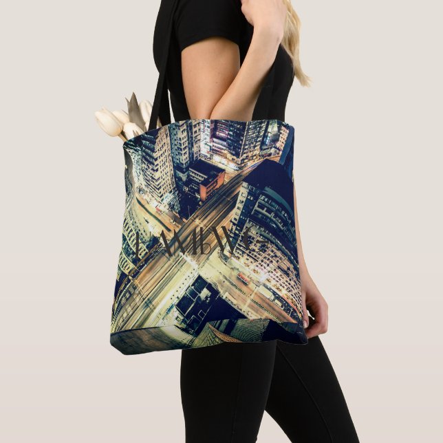 Bolso De Tela HAMbWG - Tote de imágenes de la ciudad (Detalle)