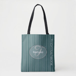 Bolso De Tela HAMbyWG - Líneas aleatorias en cualquier monogram