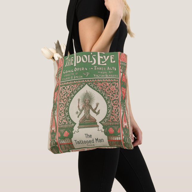 Bolso De Tela HAMbyWG - Novedad Tote Bag - El ojo del ídolo (Detalle)